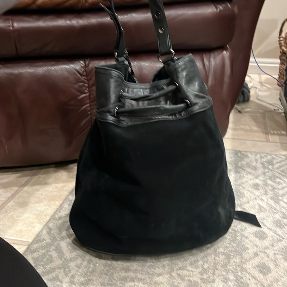 Cole Haan suede shoulder purse
